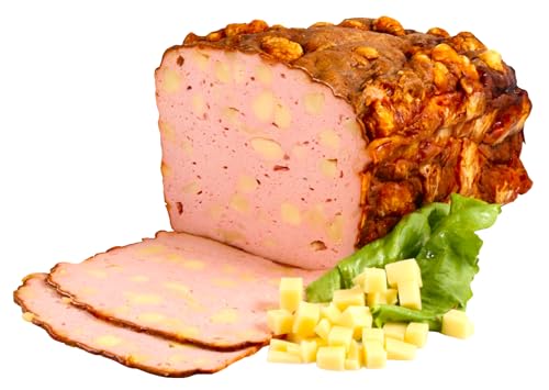 Landmetzgerei Schiessl's » Käse-Leberkäse « 2000g | »Kasleberkas« ein Klassiker aus Österreich | mit echtem Goldsteig Emmentalerwürfeln, im Ofen wunderbar knusprig gebacken! (2000g) von Landmetzger Schiessl