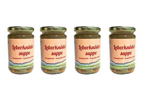 Leberknödelsuppe im Glas ★ Hausgemachte Qualität aus Bayern ★ Landmetzger Schiessl ★ Primeversand ★ca. 1200g von Landmetzger Schiessl