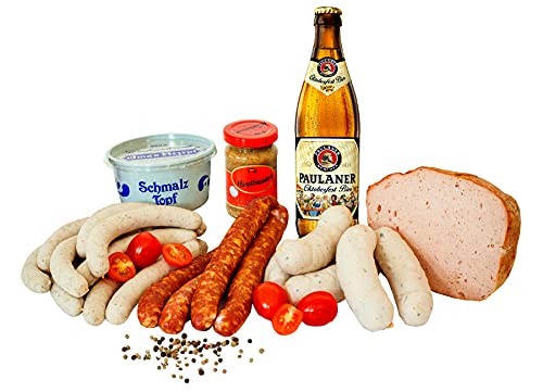 Oktoberfestpaket - Spezialitäten zur Wiesn inkl. 0,5 Liter Festbier von Paulaner - Landmetzger Schiessl von Landmetzger Schiessl