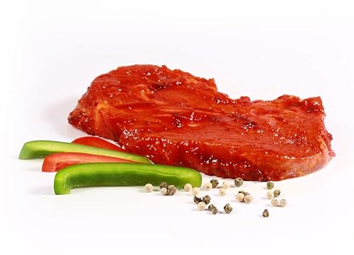 Schweinesteak "Peppa", Marinade aus getrockneten Peppadew Früchten, süßlich-leicht scharf im Geschmack, ca. 1500g, Landmetzger Schiessl von Landmetzger Schiessl