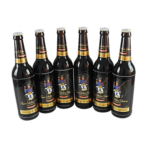 Pupen-Schultzes Schwarzes (Schwarzbier / 6 Flaschen à 0,5 l / 3,9% vol.) von Landskron Brauerei Görlitz