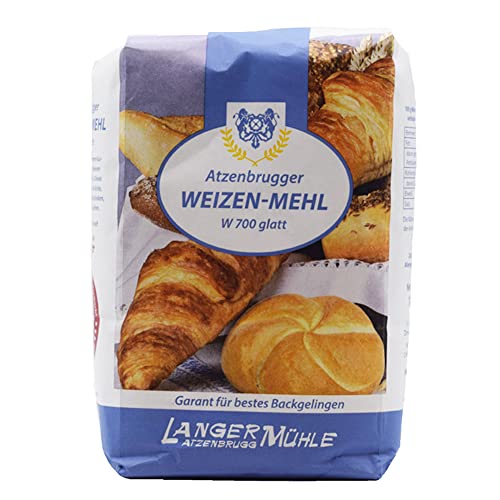 Weizen Mehl W 700 glatt 1kg von Langer Mühle