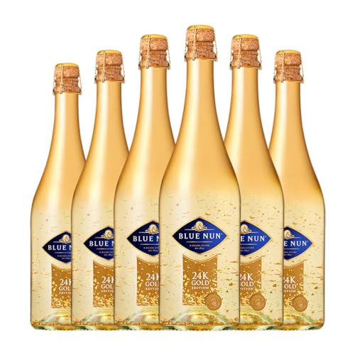 Langguth Blue Nun 24K Gold Edition 75 cl Weißer Sekt (Karton mit 6 Flaschen von 75 cl) von Langguth