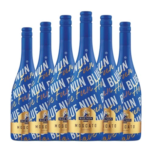 Langguth Blue Nun Muskat 75 cl Weißwein (Karton mit 6 Flaschen von 75 cl) von Langguth