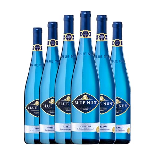 Langguth Blue Nun Riesling Rheinhessen 75 cl Weißwein (Karton mit 6 Flaschen von 75 cl) von Langguth