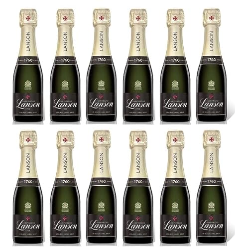 12x 0,2l - Champagne Lanson - Le Black Label - brut - Champagne A.O.P. - Frankreich - Champagner trocken von Lanson Champagne