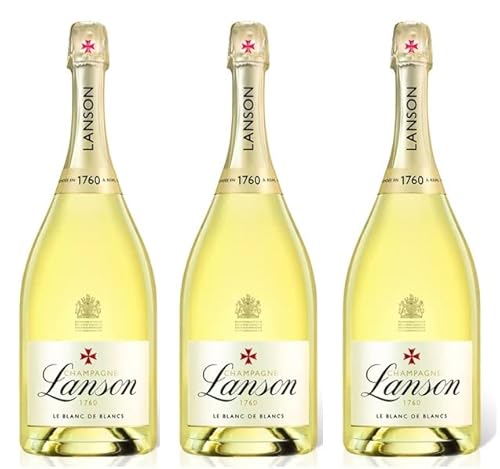 3x 1,5l - Champagne Lanson - Le Blanc de Blancs - MAGNUM - Champagne A.O.P. - Frankreich - Champagner trocken von Lanson Champagne