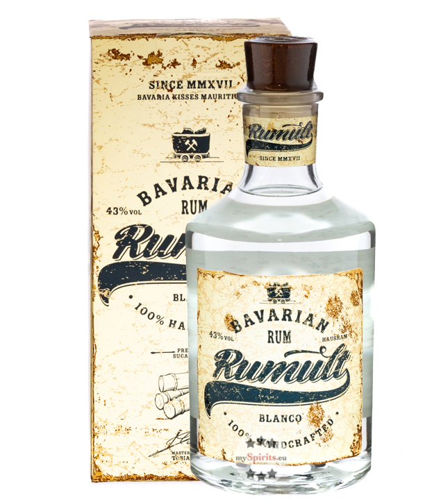 Rumult Blanco Bavarian Rum (43 % Vol., 0,7 Liter) von Lantenhammer Destillerie