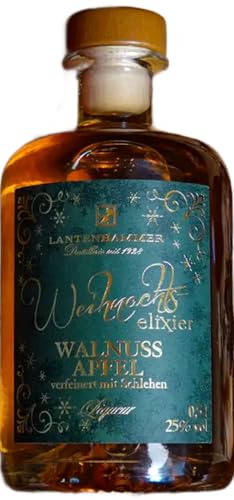 Lantenhammer Weihnachtselixier Walnuss-Apfellikör 0,5 Liter 25% Vol. von Lantenhammer