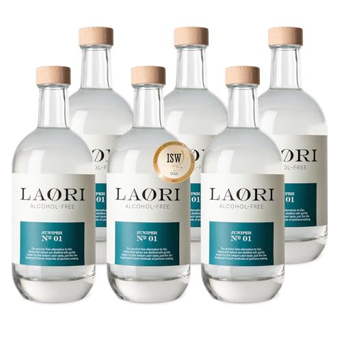 Laori Juniper No 01 | Alkoholfreie Gin-Alternative | Natürliche Botanicals & mild-würzige Frische | Nur 3 Kalorien & vegan | Ohne künstliche Aromen | Für alkoholfreie Cocktails & Longdrinks | 500 ml von Laori