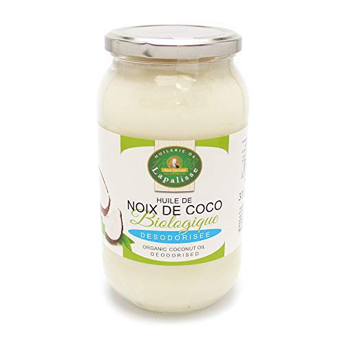 Bio Kokosöl Huilerie de Lapalisse - (1x1000ml) - Bio 100% reines Kokosnussöl.Premium, Nativ, Kaltgepresst, Rohkostqualität, (1000g) von Lapalisse