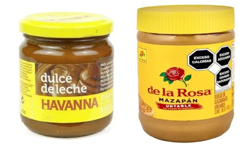 Karamell Dulce de leche HAVANA, 250g Argentinien und DELAROSA MAZAPAN streichfähiges Marzipan 400g Mexiko von Laprove.com