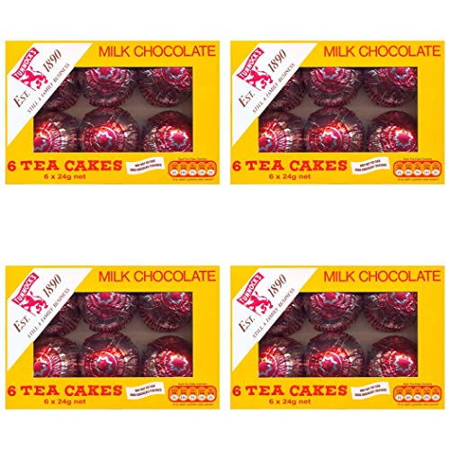 Tunnock's Tea Cakes Milchschokolade 6x24g 4er Pack von LaptopTraveller