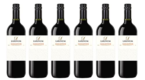 6x 0,75l - 2022er - Farnese - Larinum - Sangiovese - Puglia I.G.P. - Apulien - Italien - Rotwein trocken von Larinum