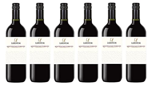 6x 1,0l - 2022er - Farnese - Larinum - LITER - Montepulciano d'Abruzzo D.O.P. - Abruzzo - Italien - Rotwein trocken von Larinum