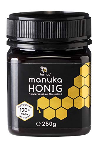 Larnac Manuka Honig 120+ MGO aus Neuseeland, 250g, zertifizierter Methylglyoxalgehalt von Larnac