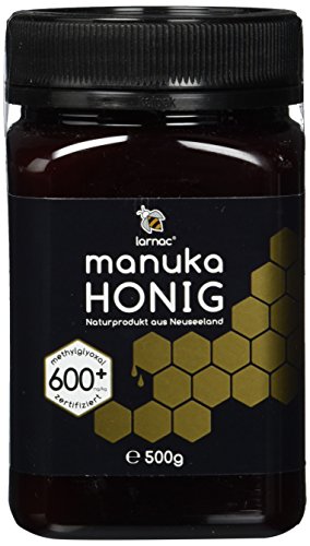 Larnac Manuka Honig 600+ MGO aus Neuseeland, 500g, zertifizierter Methylglyoxalgehalt von Larnac