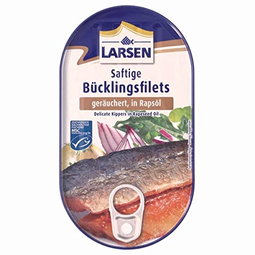 Larsen MSC Bücklingsfilets Geräuchert In Rapsöl, 190 g von Larsen