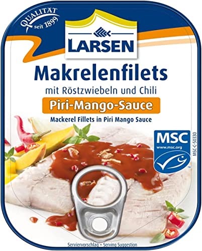 Larsen MSC Makrelenfilets In Piri-Mango-Sauce, 110 g von Larsen