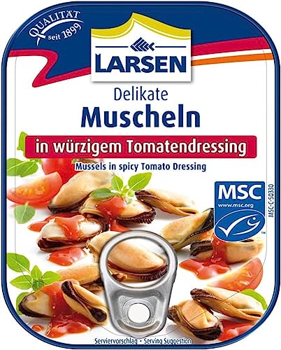 Larsen MSC Muscheln In Tomatendressing, 110 g von Larsen