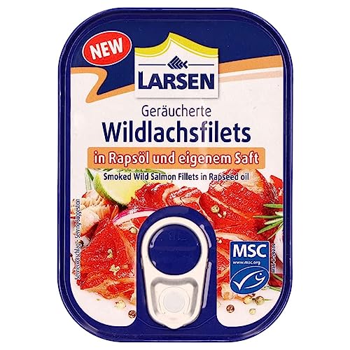 Larsen MSC Wildlachsfilets In Rapsöl & Eigenem Saft, 110 g von Larsen