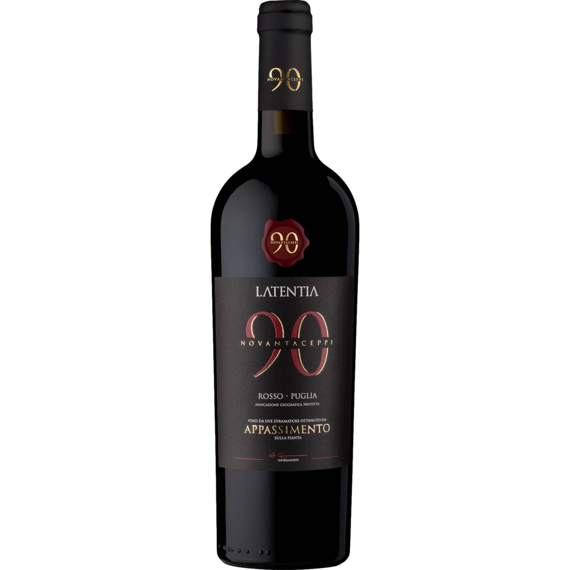 Novantaceppi Appassimento, Puglia IGT, Abruzzen, 2023, Rotwein von Latentia Winery SPA, 74014 Laterza - Italia