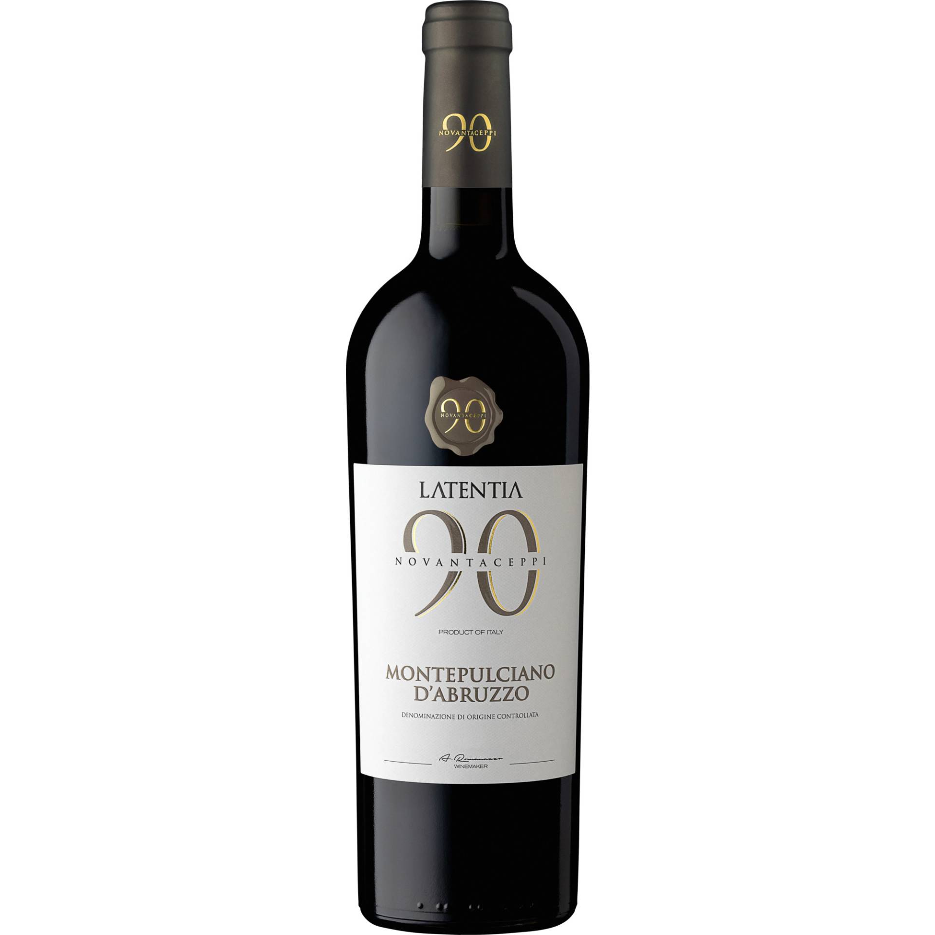 Novantaceppi Montepulciano d'Abruzzo, Montepulciano d'Abruzzo DOC, Apulien, 2022, Rotwein von Latentia Winery SPA, 74014 Laterza - Italia