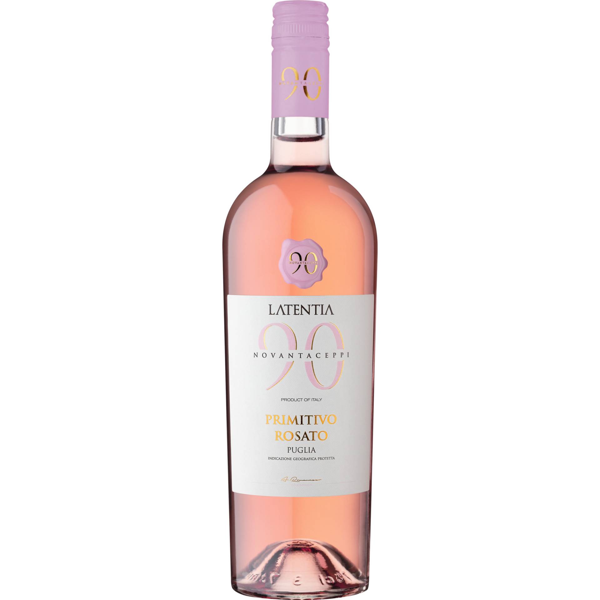 Novantaceppi Primitivo Rosato, Puglia IGT, Abruzzen, 2023, Roséwein von Latentia Winery SPA, 74014 Laterza - Italia