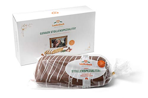 Original handgemachter Bratapfelstollen - täglich frisch gebacken in einer Thüringer Bäckerei I Inkl. schöner Geschenkverpackung von Laudenbach