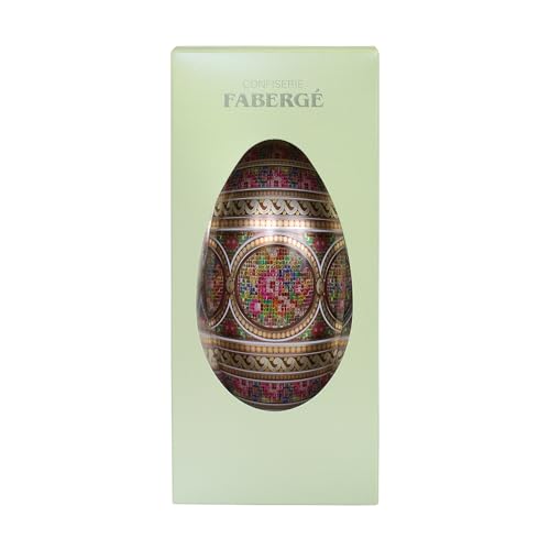 Lauensteiner Fabergé Jumbo-Ei | Aus Metall - Motiv nicht wählbar | Prall gefüllt mit 250g Schoko-Ostereiern ohne Alkohol | Geschenk zu Ostern für Groß und Klein von Lauenstein Confiserie