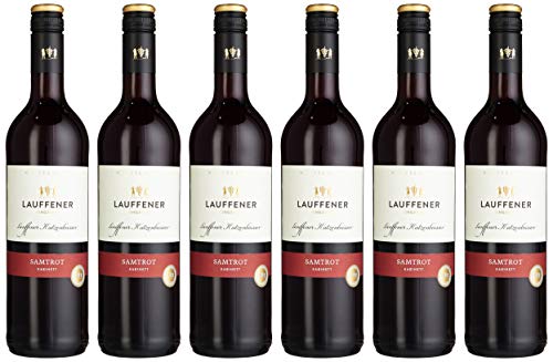 LAUFFENER WEINGÄRTNER - 2022 Katzenbeisser Samtrot Kabinett. Weicher lieblicher Rotwein aus Württemberg mit fruchtig-süßen Aromen. Inhalt: 6 x 0.75 l und 10,5% vol. von Lauffener Weingärtner