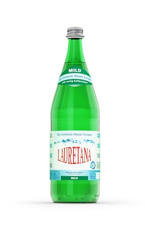 Lauretana Das leichteste Wasser Europas, Mild, wenig Kohlensäure, 6 x 1000ml von Lauretana