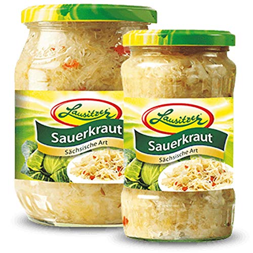 Lausitzer Sauerkraut Sächsische Art 2 x 720 ml Glas von Lausitzer