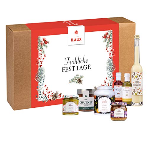 LAUX Feinkost Fröhliche Festtage Geschenkset in toller Geschenkbox von Laux