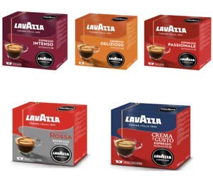 180 Kaffeekapseln Lavazza A modo mio Verkostung 36 x 5 (36 Passionale, 36 Crema e Gusto, 36 lecker, 36 intensive, 36 rote Qualitäten) von Lavazza