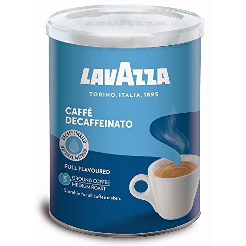 LAVAZZA CAFFÉ DECAFFEINATO Full Flavoured Kaffee, gemahlen 3x 250g (750g) - entkoffeinierter Filterkaffee von Lavazza