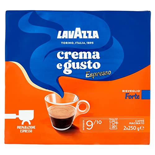 LAVAZZA Espresso Crema e Gusto Forte Cremoso e Deciso Gemahlener Kaffee Bipack ( 6 x 250g ) von Lavazza