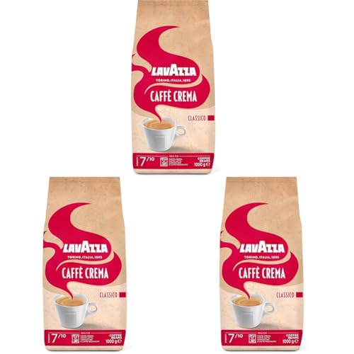 Lavazza, Caffè Crema Classico, Arabica & Robusta Kaffeebohnen, Ideal für Espressomaschinen, mit Aromanoten von Getrockneten Früchten, Starker Geschmack, Intensität 7/10, Mittlere Röstung, 1 Kg von Lavazza