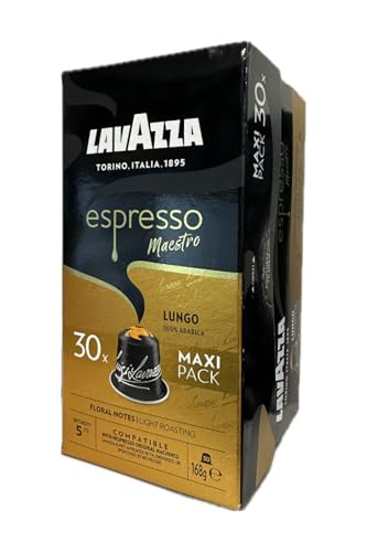 Lavazza Espresso Maestro Lungo Maxi Pack 30 Kapseln Kompatibel mit ®Nespresso Maschinen von Lavazza