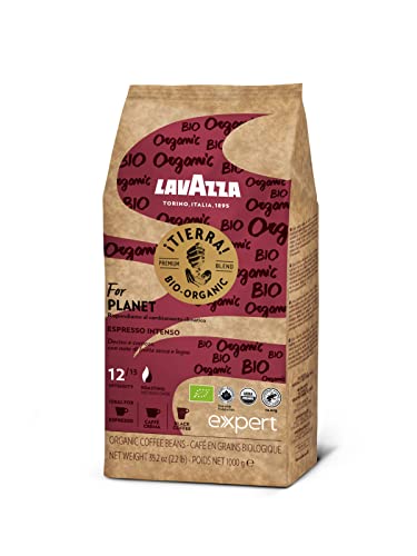 Lavazza Expert Tierra Bio Organic 1kg, Arabica und Robusta, mittelgerösteter Koffein von Lavazza