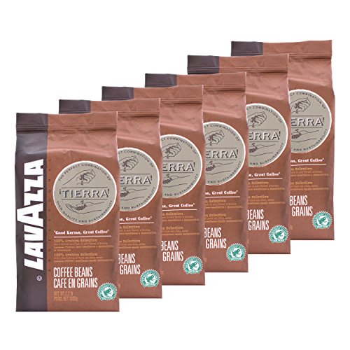 Lavazza Kaffee Espresso Tierra Selection, ganze Bohnen, Bohnenkaffee, 6er Pack, 6 x 1000g von Lavazza