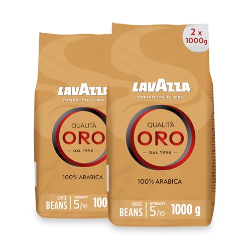 Lavazza Kaffee Qualita Oro, ganze Bohnen, Bohnenkaffee, 2er Pack, 2 x 1000g von Lavazza