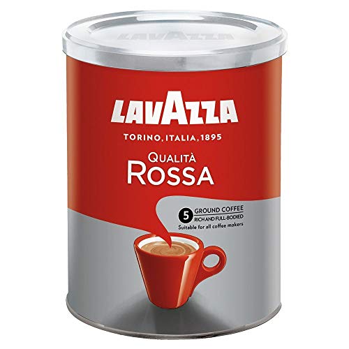 Lavazza Kaffee Qualita Rossa, Espresso Röstkaffee, Bohnenkaffee gemahlen, Filterkaffee, in Dose 250g von Lavazza