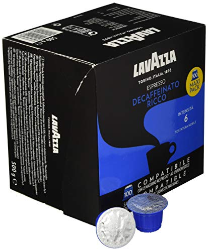Lavazza Kapsel Espresso Decaffeinato Ricco 100 Kapseln, 1er Pack (1 x 500 g) von Lavazza