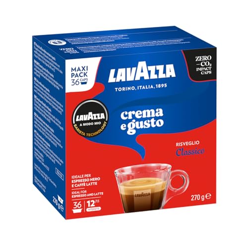 Lavazza Modo Mio, Crema e Gusto, Kaffeekapseln, Kaffepads, Originalprodukt 108 gelb von Lavazza