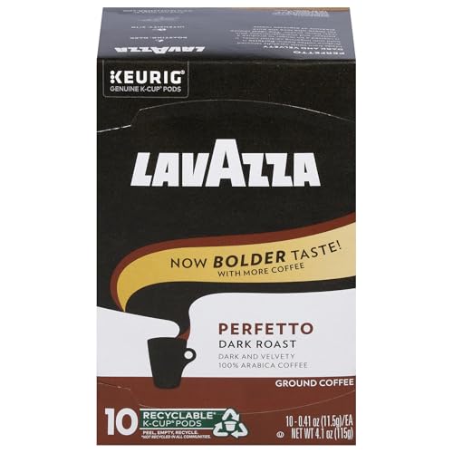 Lavazza Perfetto Kaffeekapseln für Keurig-Brauer, dunkler und samtiger Braten, 10 Stück von Lavazza