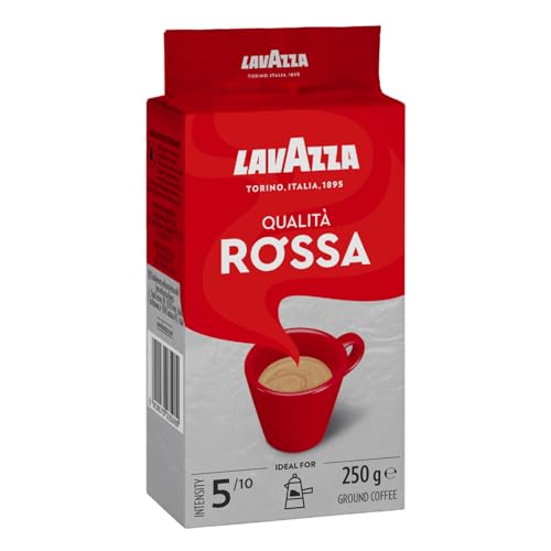 Lavazza, Qualità Rossa, Arabica & Robusta Kaffeebohnen, mit Aromanoten von Schokolade und Trockenfrüchten, Intensität 5/10, Mittlere Röstung, 12 x 1 Kg von Lavazza