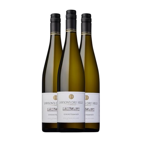 Lawson's Dry Hills Gewürztraminer Marlborough Alterung 75 cl Weißwein (Karton mit 3 Flaschen von 75 cl) von Lawson's Dry Hills