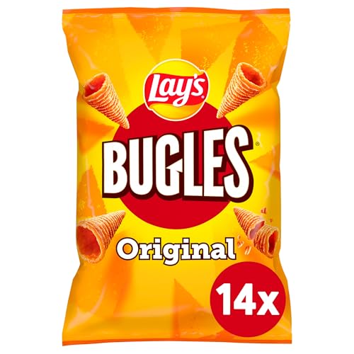 Lay's Bugles Original – Herzhafter Mais-Snack mit dem originalen Bugles Geschmack (14 x 75 g) von Lay's