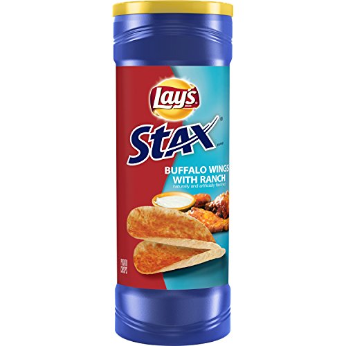 Lay's Stax Buffalo Wings mit Ranch Kartoffelchips Chips, 155 g (11 Stück) von Lay's Stax